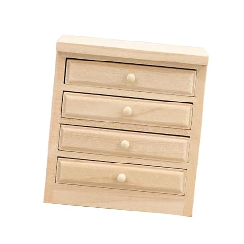 Amagogo 1:12 Puppenhausmöbel Simulierter Holzschrank Tragbarer Schrank Modell Spielzeug Sideboard für Geschenk Kinder Kinder Jungen Mädchen, 7.1 cm X 4.8 cm X von Amagogo