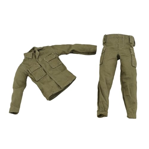 Amagogo 1:12 Puppenkleidung, Jacke und Hose, Kostüm, stilvolle handgefertigte Miniatur-Kleidungsuniform für 15,2 cm große männliche Puppen von Amagogo