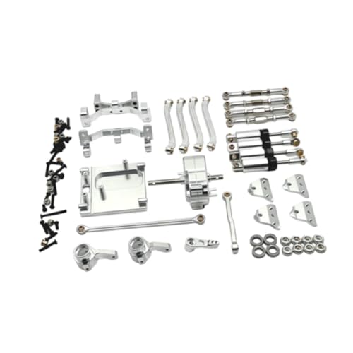 Amagogo 1:12 Stoßdämpfer-Montage-Upgrade-Kit, Aluminium-Servo-Befestigungsstange, Ersatzteil-Stoßdämpferhalterung für MN99S DIY ACCS Hobby Car, Silber von Amagogo