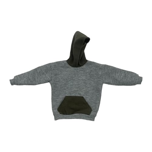 Amagogo 1:6 Kapuzenpullover Puppenzubehör Modischer lässiger Hoodie für Actionfiguren Sportbekleidung fürfür 12" männliche Actionfiguren Zubehör, Hellgrau von Amagogo