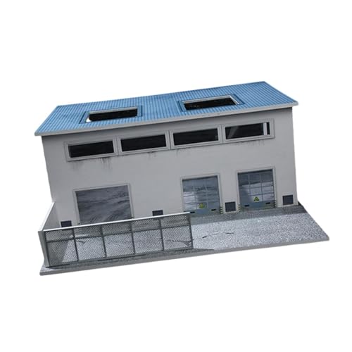 Amagogo 1:64 Automodell Parkplatzmodell Autogarage Einfache Montage Diorama Garage Szenenlayout Einrichtung Lichtszene LED-Beleuchtung von Amagogo