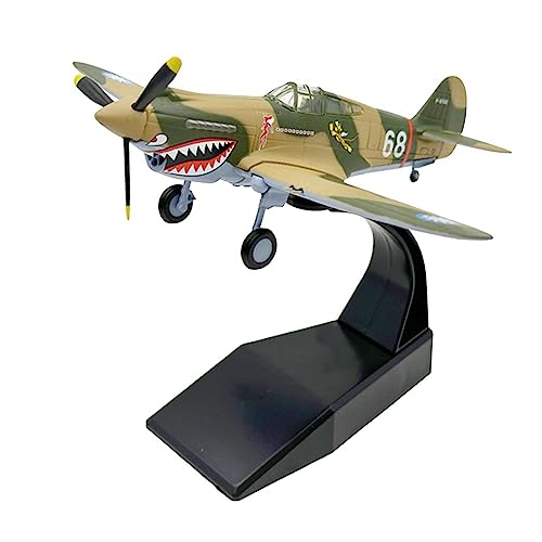 Amagogo 1:72 Flugzeugmodell mit Ständer, P40-Sammlung, Desktop-Dekoration, Souvenir, Legierung, Miniaturspielzeug mit Ausstellungsständer für von Amagogo