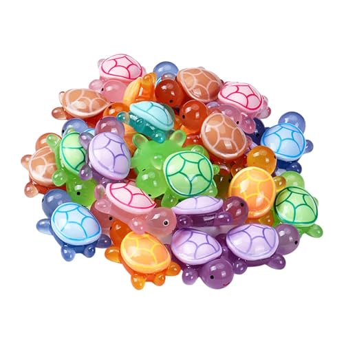 Amagogo 100x leuchtende Mini-Schildkröten, leuchten, entzückende Dekoration, Miniatur-Schildkrötenfiguren für Schlafzimmer, Erwachsene und Kinder, Pp Hat Keine Tasche von Amagogo