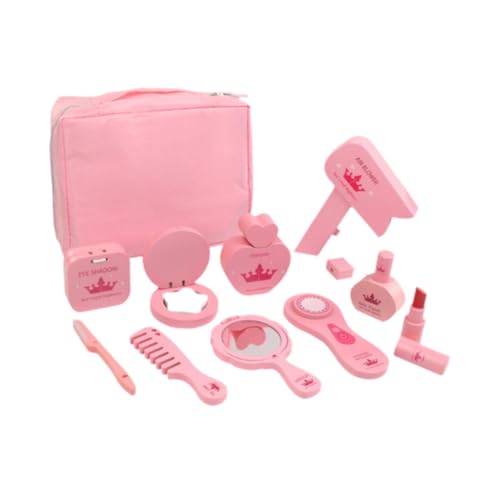 Amagogo 10x Schminktisch Spielzeug Prinzessin Verkleiden mit Kosmetiktasche Mode Rollenspiel Make-Up Beauty Set Make-Up Spielzeug Kits für Mädchen von Amagogo