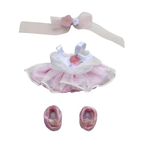 Amagogo 17 cm Puppenkleidung, Puppenkleid, bequem mit Schuhen, Mädchen-Puppenkleidung, süßer Puppenkleidungsanzug, für Anhängerpuppen im Alter von 5–7 bis, Ohne Wasserkocher von Amagogo