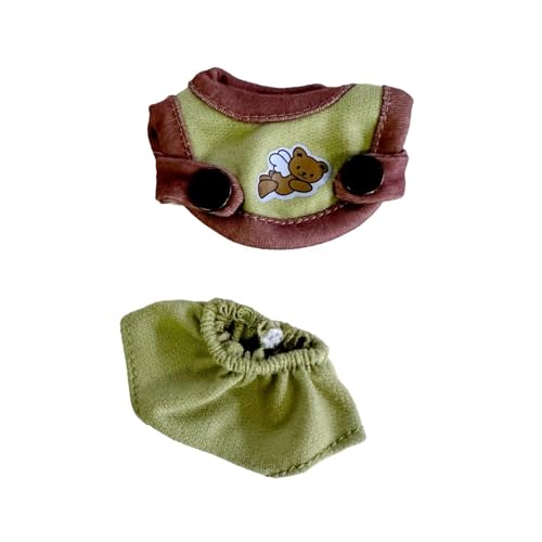 Amagogo 17cm Puppenkleidung, Stoffpuppenbekleidung, stilvolles Rollenspiel, Spielzeugszene, Foto-Requisite, Puppenzubehör, Puppen-Outfits, Puppenoberteil und von Amagogo