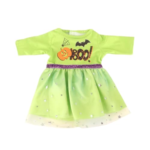 Amagogo 18 Zoll Puppenkleidung, Puppen-Halloweenkostüm, Puppenkleid, DIY Puppenzubehör, Partykleid für Party Halloween, GrÜn von Amagogo