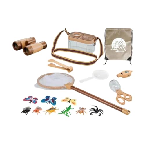 Amagogo 19-teiliges Camping-Set für Kinder, Outdoor-Spielzeug, Kinder-Spielzeug-Set, Geschenk, Abenteuer-Aktivität, Rollenspiel, für Kindergartenkinder von Amagogo