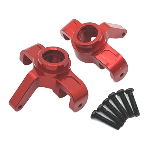 Amagogo 2 Stück 1/14 RC Front Steering Cup Einfach zu installierende Ersatzteile Praktisches RC-Autozubehör für 14209 14210 Modifikation, Rot von Amagogo