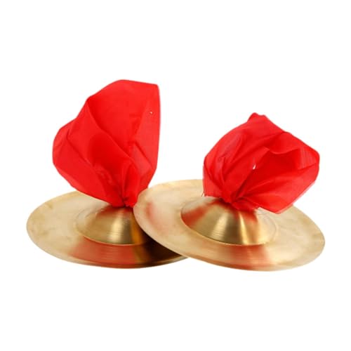 Amagogo 2 Stück Handbecken, Fingerbecken, vielseitiges Partyzubehör, goldfarben, Robustes Schlaginstrument, Musikinstrument für Amagogo 2 Stück Handbecken, Fingerbecken, vielseitiges Partyzubehör, goldfarben, Robustes Schlaginstrument, Musikinstrument für von Amagogo