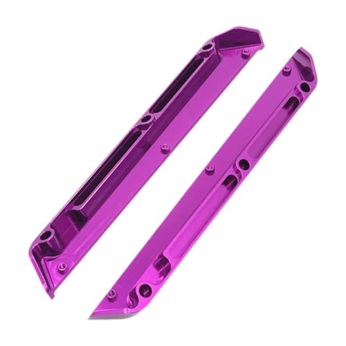 Amagogo 2 Stücke Aluminiumlegierung 1:12 RC Auto Chassis Schmutzfänger Seitenspuren Bar für Wltoys 124016 124007 RC Auto, Violett von Amagogo