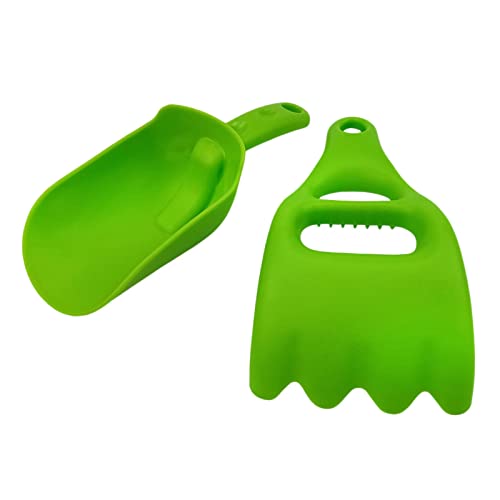 Amagogo 2 Stücke Strand Sandspielzeug Kinder Gartengerät, Sand und Rechen Pool Wasserspielzeug Langlebig Glatt Garten für Jungen Mädchen Sommer, GRÜN Amagogo 2 Stücke Strand Sandspielzeug Kinder Gartengerät, Sand und Rechen Pool Wasserspielzeug Langlebig Glatt Garten für Jungen Mädchen Sommer, GRÜN von Amagogo