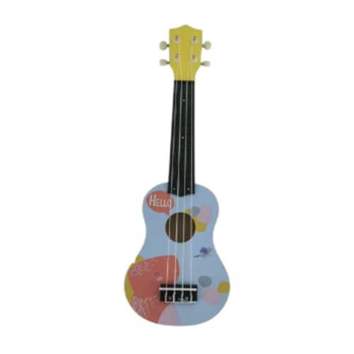 Amagogo 20,87 Zoll Kinder-Ukulele-Spielzeug, frühes pädagogisches Musikinstrument-Spielzeug, Kinder-Holz-Ukulele, Mini-Gitarren-Spielzeug für Mädchen und , Blau von Amagogo