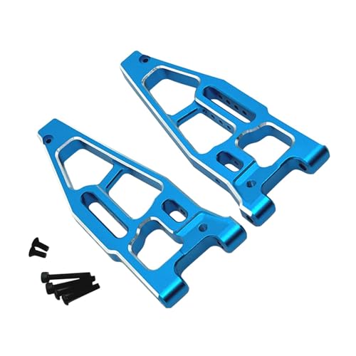 Amagogo 2X 1:8 RC Auto Upgrades Teil Front Lower Arme Ersatz Hohe Festigkeit Einfache Installation RC Auto Upgrade Teil Metall, Blau von Amagogo