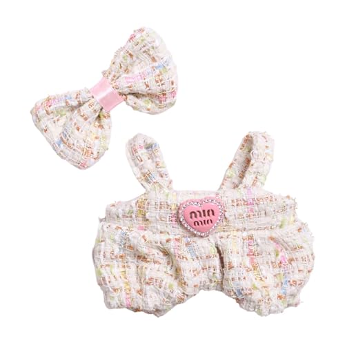 Amagogo 2X Mini-Plüsch-Puppenkleidungsset Mädchen-Puppen-Outfits Stilvolle abnehmbare Foto-Requisiten Dekorative Kostüme für 15 cm oder 17 cm große Puppen, Weiß Amagogo 2X Mini-Plüsch-Puppenkleidungsset Mädchen-Puppen-Outfits Stilvolle abnehmbare Foto-Requisiten Dekorative Kostüme für 15 cm oder 17 cm große Puppen, Weiß von Amagogo