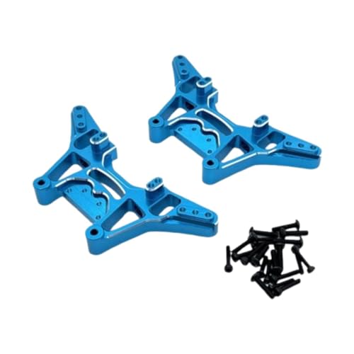 Amagogo 2X RC Auto Stoßdämpfer Halterung Modell Fahrzeug Teile DIY Modifizierte Einfach zu Installierende Stoßdämpfer Halterungen für UD12Pro 1/12 RC, Blau von Amagogo