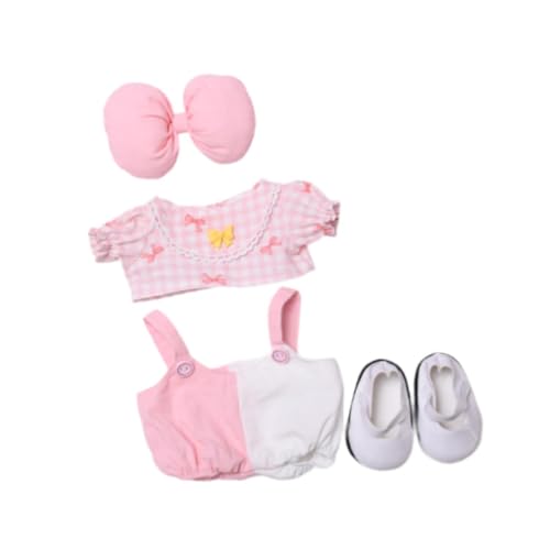 Amagogo 38 cm Puppenkleidung Süße Puppenkleidung Anzug DIY Kostüme Schuhe Bequeme Puppenkleidung Puppe Outifit für Kinder Im Alter von 5 6 7 8 9 10, Rosa von Amagogo