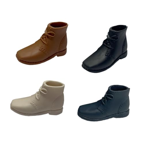 Amagogo 4 Stück Schuhe im Maßstab 1/6, handgefertigtes Spielzeug, Modemodell für 12-Zoll-Puppenmodell, männliches Figurenzubehör, B Amagogo 4 Stück Schuhe im Maßstab 1/6, handgefertigtes Spielzeug, Modemodell für 12-Zoll-Puppenmodell, männliches Figurenzubehör, B von Amagogo