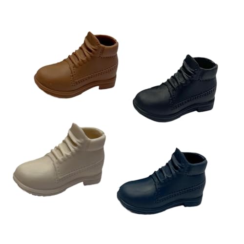 Amagogo 4 Stück Schuhe im Maßstab 1/6, handgefertigtes Spielzeug, Modemodell für 12-Zoll-Puppenmodell, männliches Figurenzubehör, D Amagogo 4 Stück Schuhe im Maßstab 1/6, handgefertigtes Spielzeug, Modemodell für 12-Zoll-Puppenmodell, männliches Figurenzubehör, D von Amagogo
