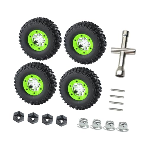 Amagogo 4X RC Crawler Reifen Reifen Set Änderung Weiche Reifen Räder Ersatz Teil für 12428 12427 124006 für RC 1/12 Skala RC Auto von Amagogo