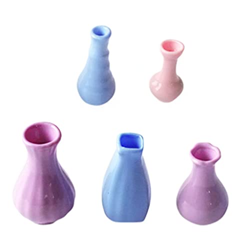 Amagogo 5 Stück 1/12 Puppenhausvase Miniaturvase für Puppenhausdekoration Zubehör Amagogo 5 Stück 1/12 Puppenhausvase Miniaturvase für Puppenhausdekoration Zubehör von Amagogo