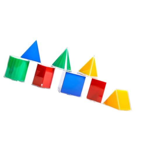 Amagogo 8 Stück 3D Manipulative mit Geometrischen Körpern für Kinder, Jungen, Mädchen, Grundschule von Amagogo