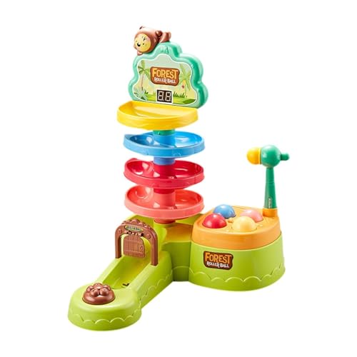 Amagogo Aktivität Spielzeugball Rolling Track Toy Pädagogik Spielzeug Frühes Lernen Drop und Ball Ramp Toy Ball Drop Toy für Kinder Kinder von Amagogo