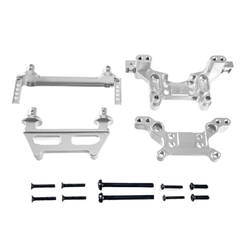 Amagogo Aluminiumlegierung f/r Körpersäulen Schocktürme Fernbedienungsautoanschläge RC -Auto -Upgrade -Zubehör für 1/16 16208 16209, Silber von Amagogo