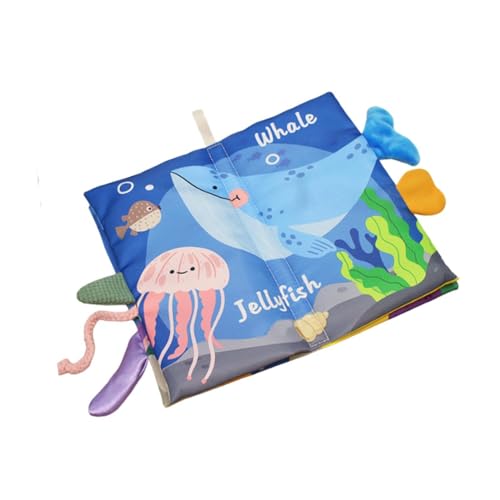 Amagogo Baby-Früherziehungsbuch, sensorisches Spielzeug, Geräuschpapier, interaktives Touch- und Babybuch zum Befüllen des Weihnachtsstrumpfs, Englisch von Amagogo