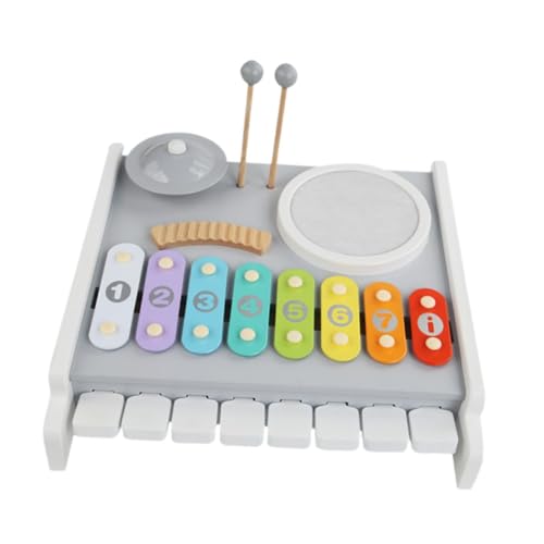 Amagogo Baby-Musikspielzeug, Musik-Lernspielzeug, Hand-Auge-Koordination, Klavierspielzeug, Xylophon, Schlagzeug-Set, Baby-Klavier-Xylophon für Kleinkinder von Amagogo