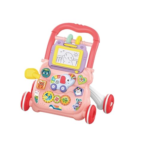 Amagogo Baby Push Walking Spielzeug Ziehen Lernen Aktivität Spielzeug Walking Spielzeug Multifunktionale Baby Rutschen Auto, Rosa von Amagogo