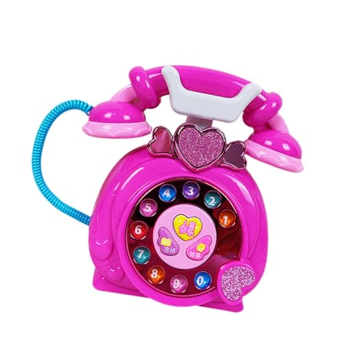 Amagogo Baby-Telefon-Spielzeug, vortäuschen, Telefon-Spielzeug, Feinmotorik, Geschenk, pädagogisches Kinder-Musikspielzeug, Prinzessin-Telefon, für Jungen, von Amagogo