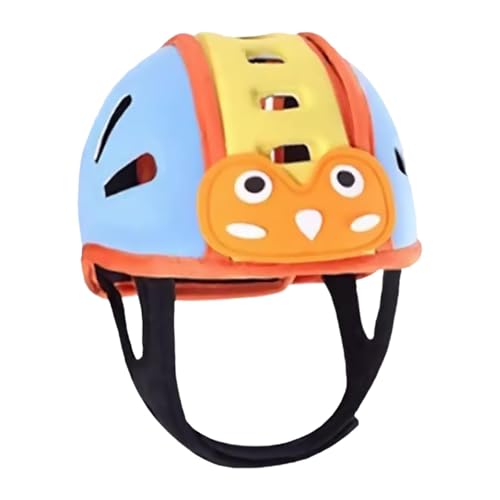 Amagogo Babyhelm, Schutz, Anti-Fall, bequem zum Krabbeln, Gehen, leicht, für Kleinkinder, Jungen und Mädchen, Blau Gelb von Amagogo