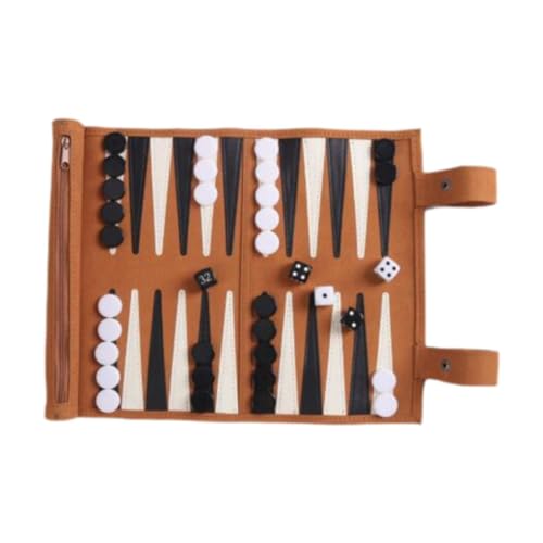 Amagogo Backgammon Brettspiel Travel Carry Carry Classic Lightweight Folding Board und 32 Teile für Teenager -Familie Spielzeug Erwachsene alle Levels Kinder von Amagogo