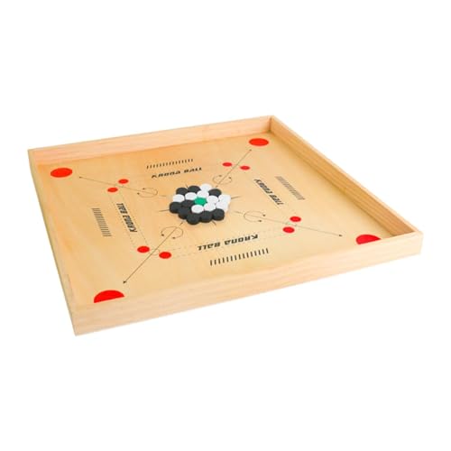 Amagogo Brettset, Holz-Tischspiel, Billard-Strategiespiel, 18 x 18 Zoll Hartholzkanten, Brettspiel für Anfänger von Amagogo