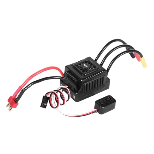 Amagogo Bürstenloser Motor Elektrischer Drehzahlregler 1/10 RC Auto ESC Änderungsteile Ersatz RC Zubehör für LKW Spielzeug, Style A von Amagogo