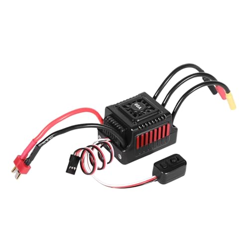 Amagogo Bürstenloser Motor Elektrischer Drehzahlregler 1/10 RC Auto ESC Änderungsteile Ersatz RC Zubehör für LKW Spielzeug, Style F von Amagogo