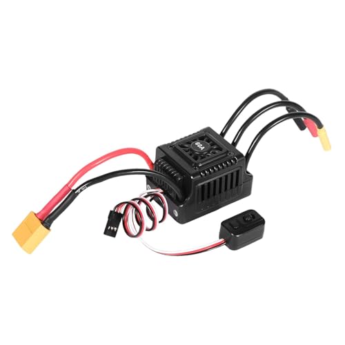 Amagogo Bürstenloser Motor Elektrischer Drehzahlregler 1/10 RC Auto ESC Änderungsteile Ersatz RC Zubehör für LKW Spielzeug, Style G von Amagogo