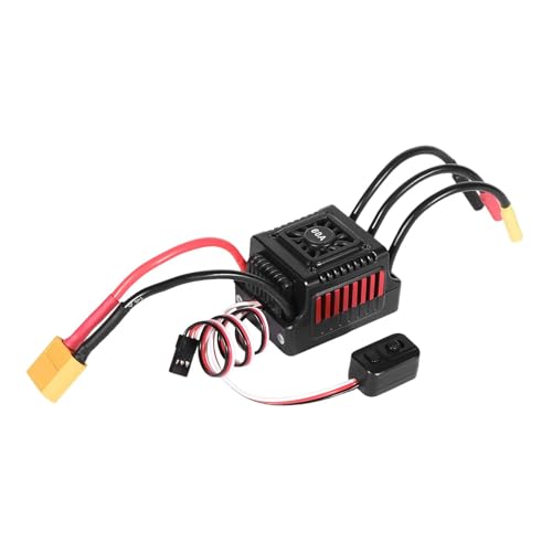 Amagogo Bürstenloser Motor Elektrischer Drehzahlregler 1/10 RC Auto ESC Änderungsteile Ersatz RC Zubehör für LKW Spielzeug, Style H von Amagogo