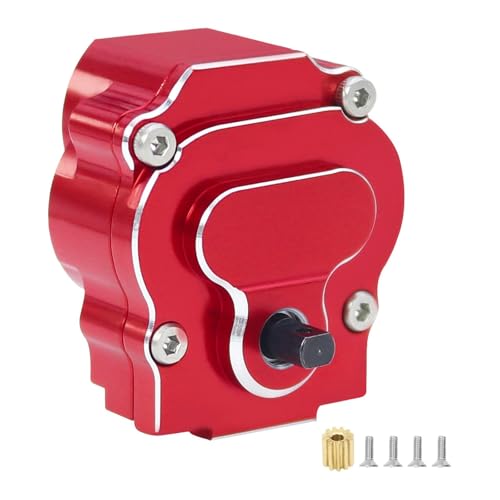 Amagogo CNC Aluminium Getriebe Getriebe Ersatz Ersatzteile 13:1 Metall Professional für 1/18 RC Crawler Auto DIY Zubehör, Rot Amagogo CNC Aluminium Getriebe Getriebe Ersatz Ersatzteile 13:1 Metall Professional für 1/18 RC Crawler Auto DIY Zubehör, Rot von Amagogo