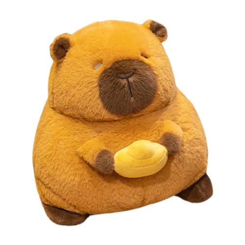 Amagogo Capybara-Plüschtier, chinesisches Neujahrsornament, Höhe 27,9 cm, hält Yuan Bao, Stofftier, Capybara-Puppe für Erwachsene und Kinder von Amagogo