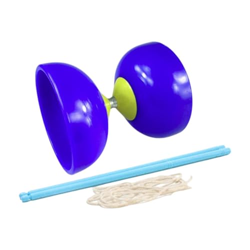 Amagogo Chinesisches Diabolo-Set, chinesisches Diabolo-Spielzeug-Set, leichtes Fitness- und leicht zu tragendes Yo-Yos-Jonglierspielzeug für Anfänger, Blau von Amagogo