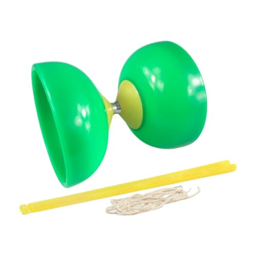 Amagogo Chinesisches Diabolo-Set, chinesisches Diabolo-Spielzeug-Set, leichtes Fitness- und leicht zu tragendes Yo-Yos-Jonglierspielzeug für Anfänger, GrÜn von Amagogo