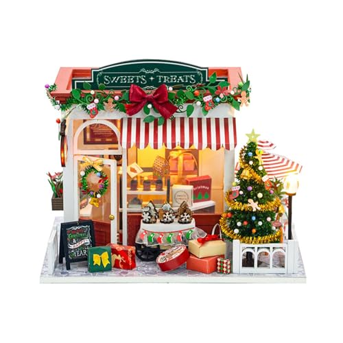 Amagogo DIY Miniatur Puppenhaus Bausätze Miniatur Weihnachten Bausätze für Erwachsene von Amagogo