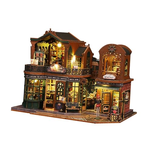 Amagogo DIY Miniatur Puppenhaus Möbel Kits Zimmer Box Modell Ornament 3D Puzzles Holz Puppe Haus Zubehör von Amagogo