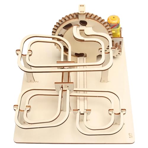 Amagogo DIY Murmelbahn 3D Holzpuzzle Hobbys Spielzeug Holzhandwerk Mechanische Puzzles für Teenager Erwachsene Dekoration Einzigartige Geschenke Urlaub von Amagogo