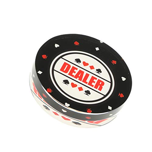 Amagogo Dealer Button Große Schwarz Weiße Acrylscheibe für Spiel von Amagogo