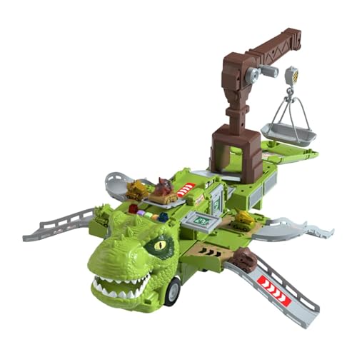 Amagogo Dinosaurier-LKW, Schiebeautos, Spielzeug, Autospur-Set, Kindergeschenke, Lernspielzeug, Variable Party-Vorräte, Transport-LKW, Style A von Amagogo