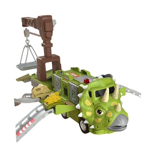 Amagogo Dinosaurier-LKW, Schiebeautos, Spielzeug, Autospur-Set, Kindergeschenke, Lernspielzeug, Variable Party-Vorräte, Transport-LKW, Style C von Amagogo