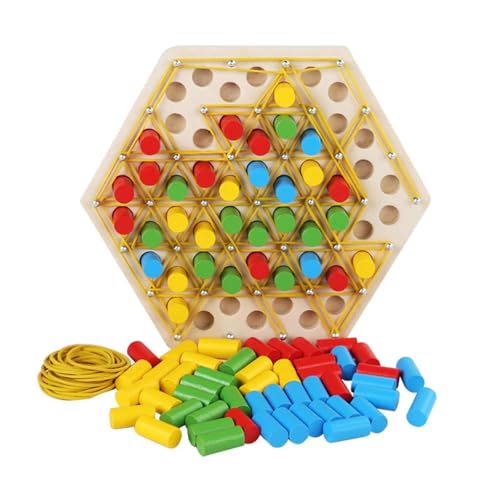 Amagogo Dreieckiges Schachspiel, Puzzle-Brettspiel, Brettspiel, Mehrspieler-Kettenschach, Spielzeug für Familienspiel, Picknick, Erwachsene und von Amagogo